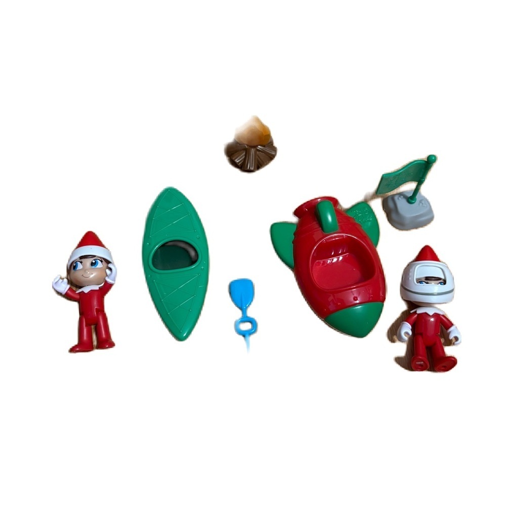 Elf on the Shelf Adventure Set Spaceship Plastic Toy Canoe Christmas Toy